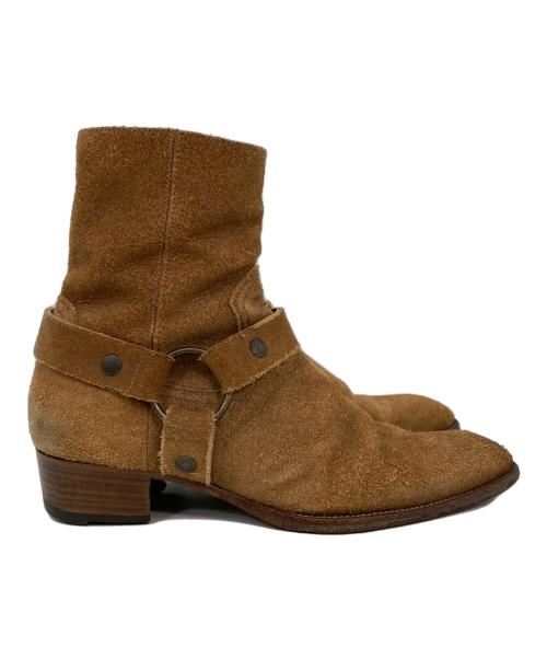 Saint Laurent Paris（サンローランパリ）Saint Laurent Paris (サンローランパリ) スエードリングブーツ ベージュ サイズ:40の古着・服飾アイテム