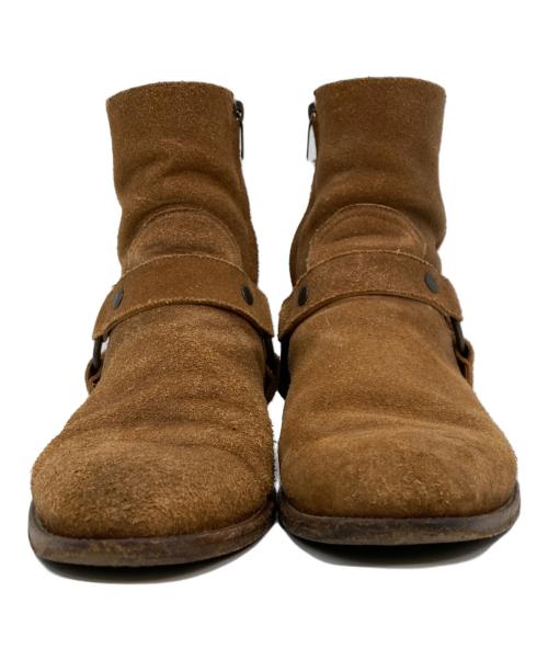 Saint Laurent Paris（サンローランパリ）Saint Laurent Paris (サンローランパリ) スエードリングブーツ ベージュ サイズ:40の古着・服飾アイテム