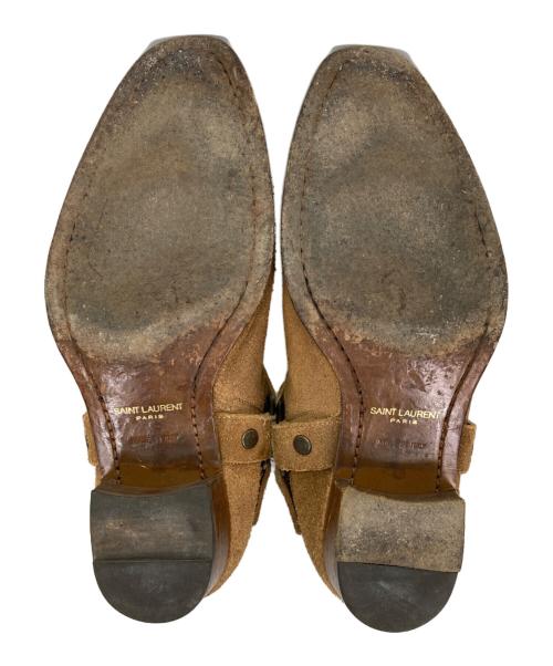 Saint Laurent Paris（サンローランパリ）Saint Laurent Paris (サンローランパリ) スエードリングブーツ ベージュ サイズ:40の古着・服飾アイテム