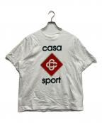 CASABLANCAカサブランカ）の古着「ロゴプリントTシャツ」｜ホワイト