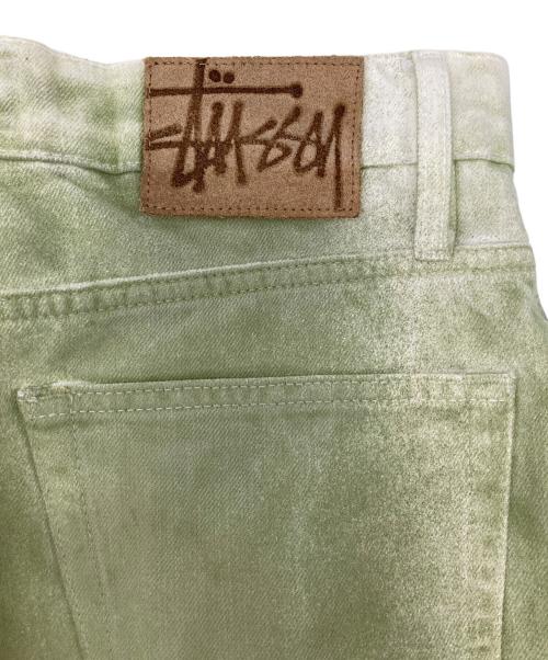 stussy（ステューシー）stussy (ステューシー) SPRAY DYE BIG OL JEANS グリーン サイズ:W28の古着・服飾アイテム