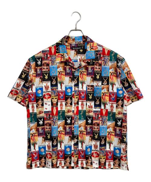 PLAY BOY（プレイボーイ）PLAY BOY (プレイボーイ) 半袖シャツ レッド サイズ:Mの古着・服飾アイテム