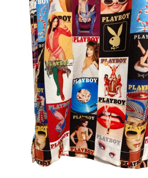 PLAY BOY（プレイボーイ）PLAY BOY (プレイボーイ) 半袖シャツ レッド サイズ:Mの古着・服飾アイテム
