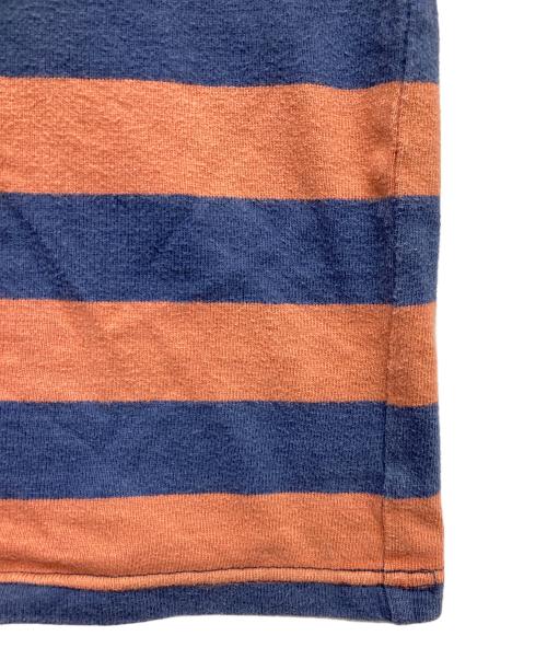 WAREHOUSE（ウエアハウス）WAREHOUSE (ウエアハウス) ボーダーTシャツ ブラウン サイズ:38の古着・服飾アイテム