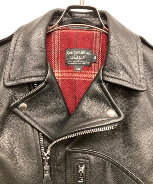 Schott（ショット）Schott (ショット) ニューネイキッド５ボディーポケットライダース ブラック サイズ:36の古着・服飾アイテム