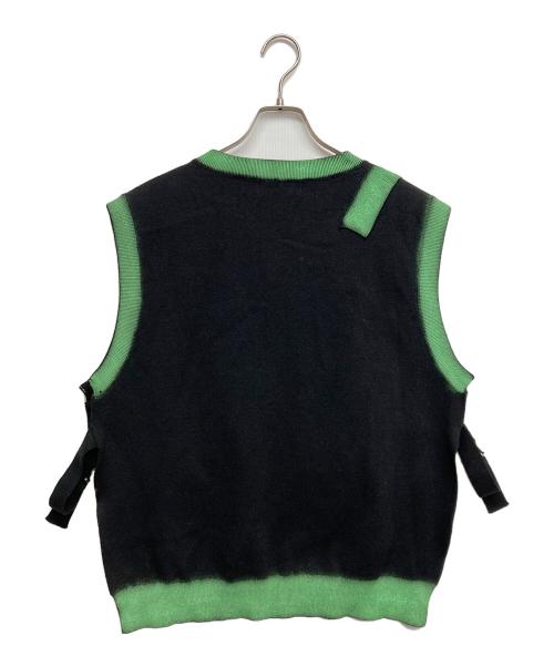 taka original（タカ オリジナル）TAKA ORIGINAL (タカ オリジナル) INTERNET KNIT VEST ブラック サイズ:Mの古着・服飾アイテム