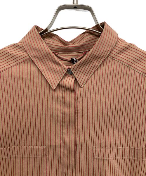 Nene milano（ネネミラノ）Nene milano (ネネミラノ) シャツワンピース ブラウン サイズ:44の古着・服飾アイテム