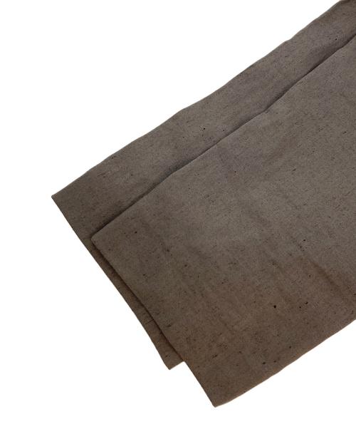 DRAWER（ドゥロワー）DRAWER (ドゥロワー) リネンストレッチパンツ ブラウン サイズ:38の古着・服飾アイテム