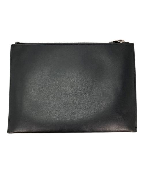 Saint Laurent Paris（サンローランパリ）Saint Laurent Paris (サンローランパリ) カレッジロゴクラッチバッグ ブラックの古着・服飾アイテム