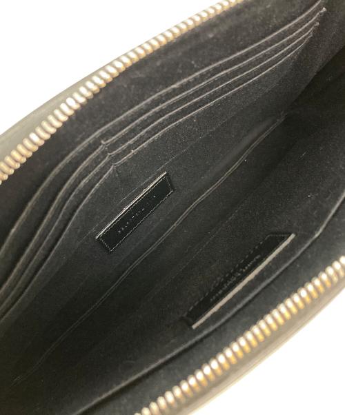 Saint Laurent Paris（サンローランパリ）Saint Laurent Paris (サンローランパリ) カレッジロゴクラッチバッグ ブラックの古着・服飾アイテム