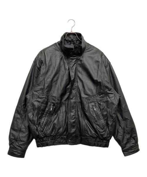 worldwide（ワールドワイド）WORLDWIDE (ワールドワイド) レザージャケット ブラック サイズ:XLの古着・服飾アイテム