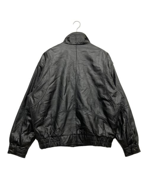 worldwide（ワールドワイド）WORLDWIDE (ワールドワイド) レザージャケット ブラック サイズ:XLの古着・服飾アイテム