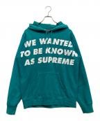SUPREMEシュプリーム）の古着「Known As Hooded Sweatshirt」｜グリーン