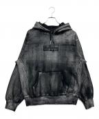 SUPREME×MM6 Maison Margielaシュプリーム×エムエムシックスメゾンマルジェラ）の古着「Foil Box Logo Hooded Sweatshirt」｜ブラック