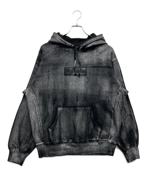 SUPREME（シュプリーム）Supreme (シュプリーム) MM6 Maison Margiela (エムエムシックスメゾンマルジェラ) Foil Box Logo Hooded Sweatshirt ブラック サイズ:Sの古着・服飾アイテム