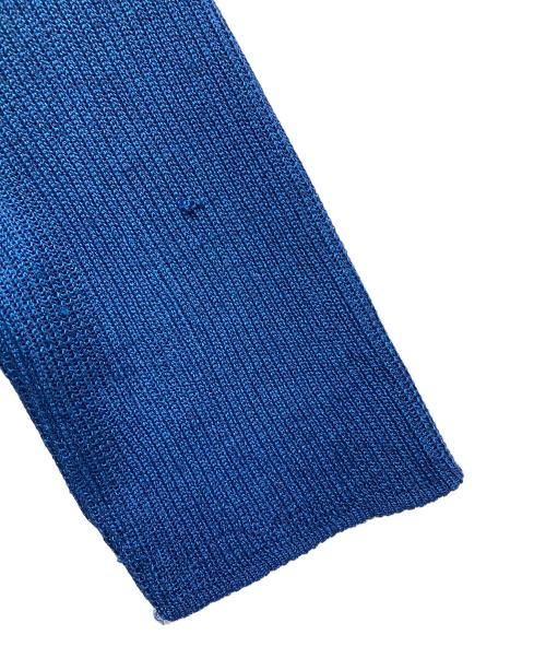 Yves Saint Laurent（イヴサンローラン）Yves Saint Laurent (イヴサンローラン) 半袖カーディガン ブルー サイズ:Mの古着・服飾アイテム