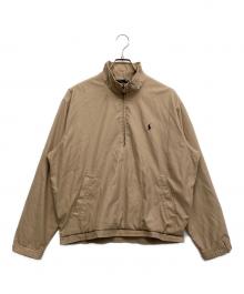 POLO RALPH LAUREN（ポロ・ラルフローレン）の古着「ハーフジップジャケット」｜ベージュ