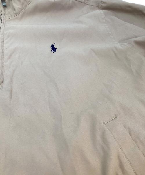 POLO RALPH LAUREN（ポロ・ラルフローレン）POLO RALPH LAUREN (ポロ・ラルフローレン) ハーフジップジャケット ベージュ サイズ:Mの古着・服飾アイテム
