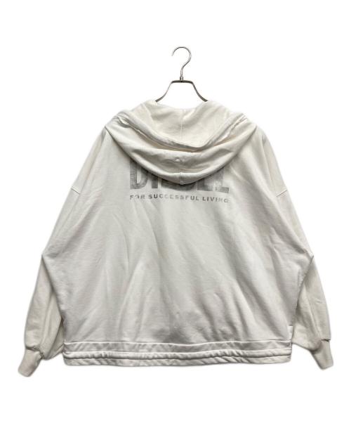 DIESEL（ディーゼル）DIESEL (ディーゼル) F-Billy-Logo Hoodie ホワイト サイズ:XSの古着・服飾アイテム