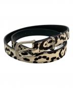 stussyステューシー）の古着「ハラコベルト」｜ブラック×ホワイト