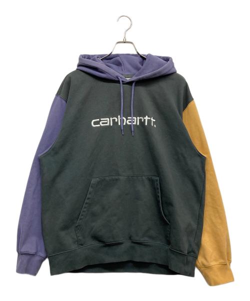 CarHartt（カーハート）CarHartt (カーハート) HOODED TRICOL SWEATSHIRT マルチカラー サイズ:XLの古着・服飾アイテム