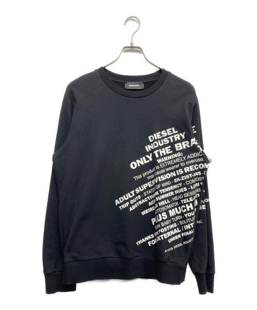 DIESEL（ディーゼル）DIESEL (ディーゼル) スウェット ブラック サイズ:Mの古着・服飾アイテム