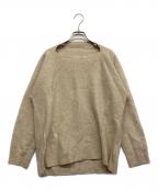 DRESSTERIORドレステリア）の古着「ウールカシミヤニットプルオーバー」｜ベージュ