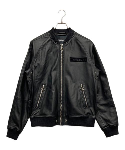 DIESEL（ディーゼル）DIESEL (ディーゼル) シープスキンジャケット ブラック サイズ:Mの古着・服飾アイテム