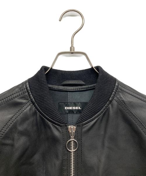 DIESEL（ディーゼル）DIESEL (ディーゼル) シープスキンジャケット ブラック サイズ:Mの古着・服飾アイテム