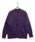 green label relaxing（グリーンレーベルリラクシング）の古着「モヘヤ アゼ カーディガン」｜パープル