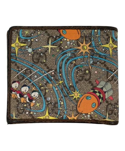 GUCCI（グッチ）GUCCI (グッチ) Disney (ディズニー) ドナルドダック コインウォレット ブラウンの古着・服飾アイテム