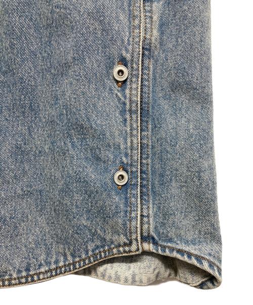 Y. PROJECT（ワイプロジェクト）Y. PROJECT (ワイプロジェクト) Panelles Denim SHIRT インディゴ サイズ:Sの古着・服飾アイテム