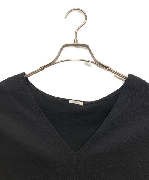 IENA（イエナ）IENA (イエナ) ハード裏毛クロップドトップス ブラック サイズ:FREEの古着・服飾アイテム