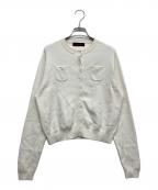 CABANキャバン）の古着「コットンカシミヤ クルーネックカーディガン」｜アイボリー