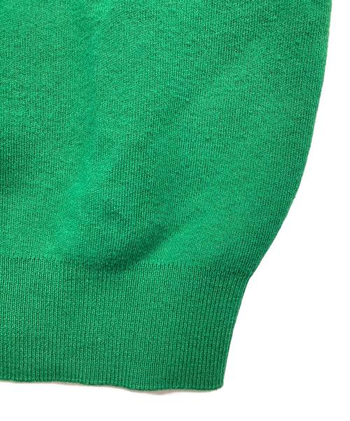 CABAN（キャバン）CABaN (キャバン) コットンカシミヤ クルーネックカーディガン グリーン サイズ:XSの古着・服飾アイテム