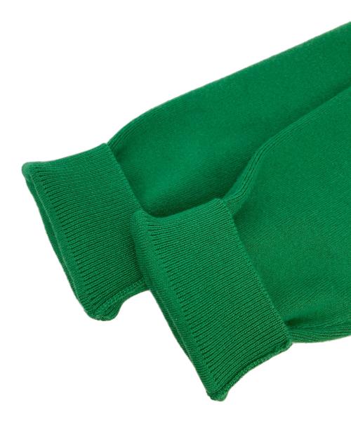 CABAN（キャバン）CABaN (キャバン) コットンカシミヤ クルーネックカーディガン グリーン サイズ:XSの古着・服飾アイテム