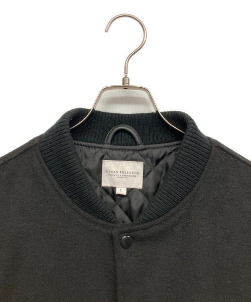 URBAN RESEARCH（アーバンリサーチ）URBAN RESEARCH (アーバンリサーチ) レザー切替スタジャン ブラック サイズ:Lの古着・服飾アイテム