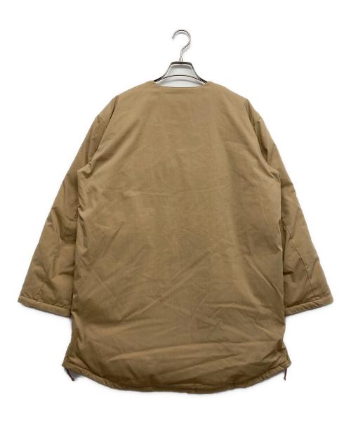 NANGA（ナンガ）NANGA (ナンガ) ヒノックリップストップインナーダウンロングカーディガン ベージュ サイズ:Lの古着・服飾アイテム