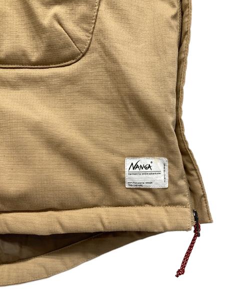 NANGA（ナンガ）NANGA (ナンガ) ヒノックリップストップインナーダウンロングカーディガン ベージュ サイズ:Lの古着・服飾アイテム