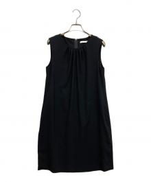 FOXEY NEWYORK（フォクシーニューヨーク）の古着「ノースリーブワンピース」｜ブラック