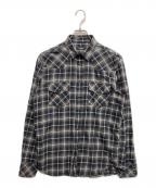 DIESELディーゼル）の古着「チェックシャツ」｜ブラック