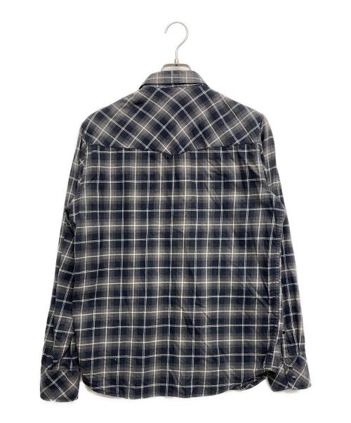 DIESEL（ディーゼル）DIESEL (ディーゼル) チェックシャツ ブラック サイズ:Mの古着・服飾アイテム