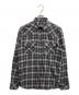 DIESEL（ディーゼル）の古着「チェックシャツ」｜ブラック