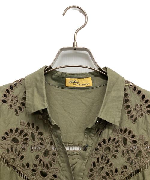 Leilian（レリアン）LEILIAN (レリアン) ノースリーブワンピース カーキ サイズ:11の古着・服飾アイテム