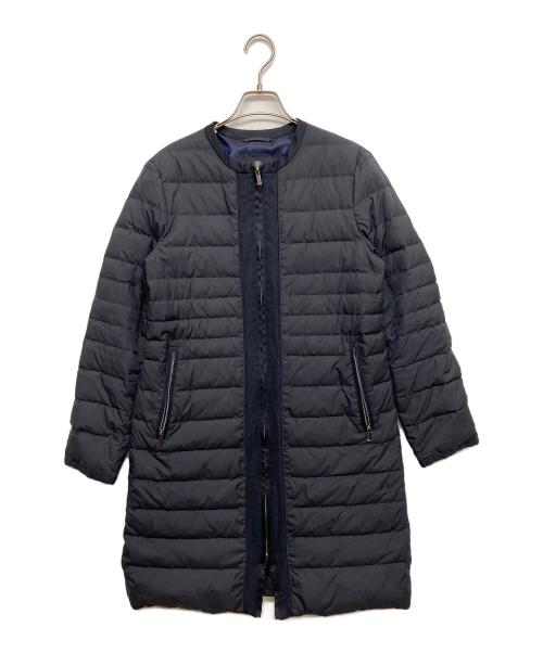 Aquascutum（アクアスキュータム）Aquascutum (アクアスキュータム) ダウンコート ネイビー サイズ:8の古着・服飾アイテム