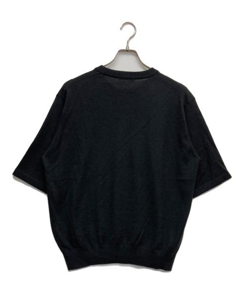 AURALEE（オーラリー）AURALEE (オーラリー) HARD TWIST CASHMERE KNIT TEE ブラック サイズ:5の古着・服飾アイテム