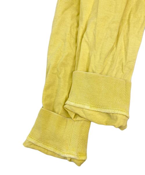 stussy（ステューシー）stussy (ステューシー) How We're Livin' Pigment Dyed LS Tee イエロー サイズ:Mの古着・服飾アイテム
