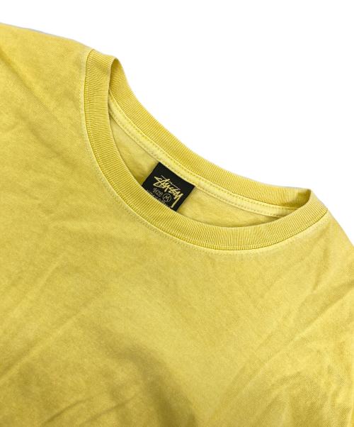 stussy（ステューシー）stussy (ステューシー) How We're Livin' Pigment Dyed LS Tee イエロー サイズ:Mの古着・服飾アイテム