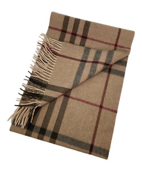 BURBERRY LONDON（バーバリーロンドン）BURBERRY LONDON (バーバリーロンドン) カシミヤマフラー ブラウン サイズ:168×30cmの古着・服飾アイテム