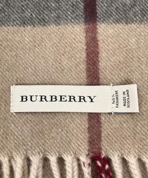 BURBERRY LONDON（バーバリーロンドン）BURBERRY LONDON (バーバリーロンドン) カシミヤマフラー ブラウン サイズ:168×30cmの古着・服飾アイテム